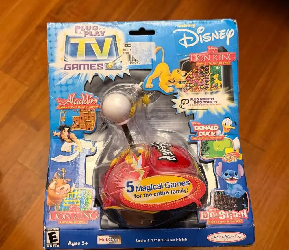 New Disney Plug & Play TV Games - 5 Magical Games for the Entire Family NWT